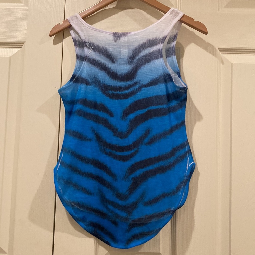 Las Vegas rhinestone and tiger print tank, Sz S - Picture 3 of 3